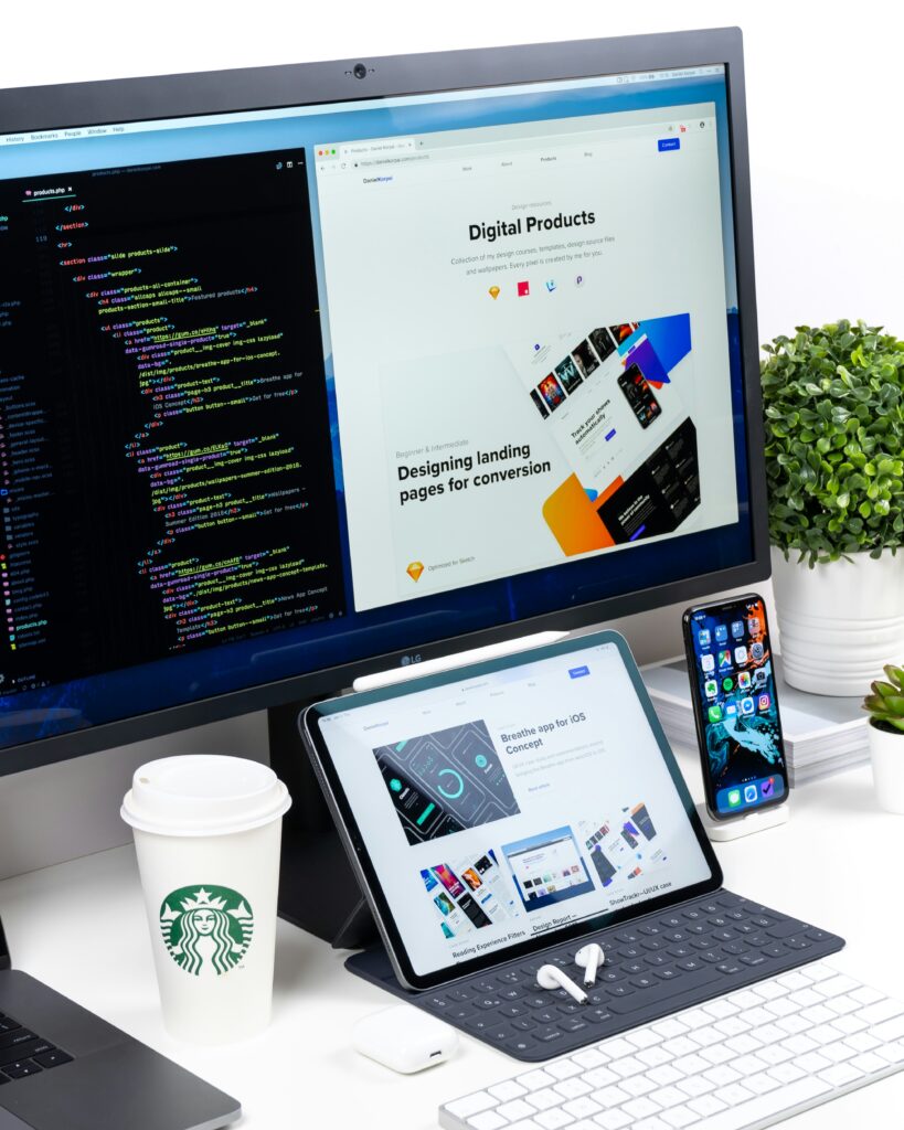Professional web design and software development setup creating responsive websites, landing pages, and digital products for Australian businesses and startups.